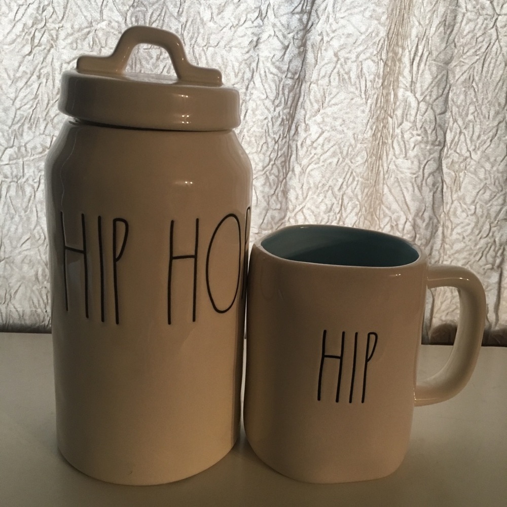 Rae Dunn hip hop mug & canister Easter decorations